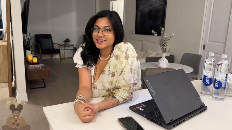 Vanessa Vain - Desi Girlfriend's Secret Desire Blowjob and Titfuck (TopTierTits) - Thumbnail 1